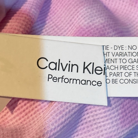 Calvin Klein Performance Womens Plus Casual Tie-Dye Turtleneck Top - Picture 11 of 14